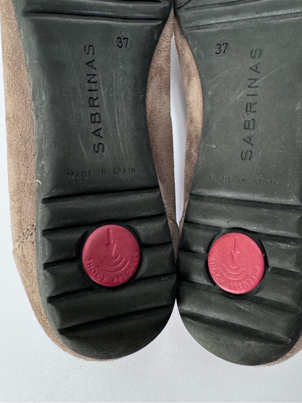 Sabrinas Spain Grey Suede Ballet Flat Shock Absorber EU 37 US 6.5 - Picture 11 of 11